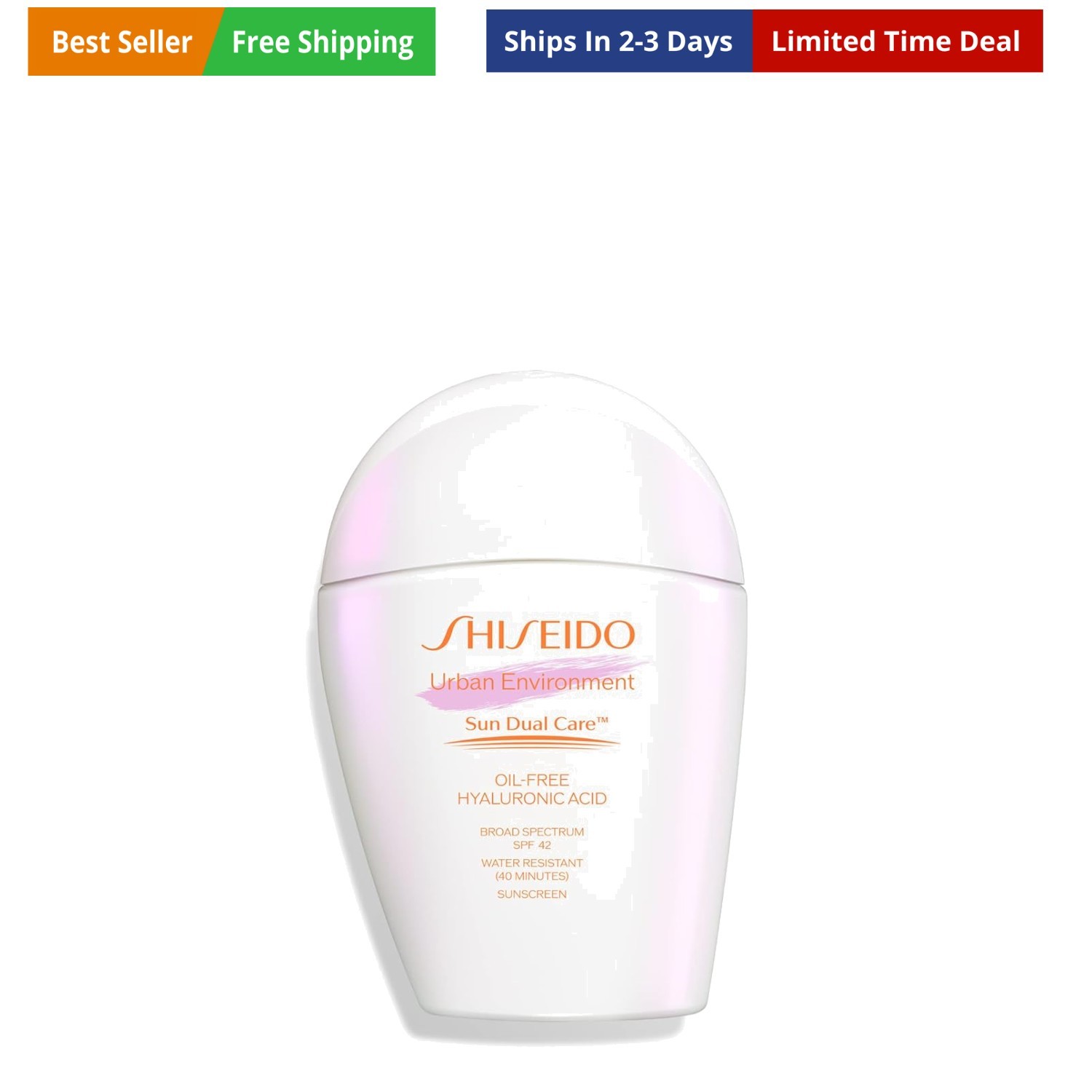 Shiseido Urban Environment Oil-Free Sunscreen SPF 42 - Protects, Hydrates, Ma...