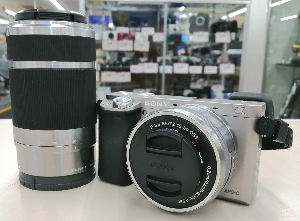Sony ILCE-6000 Mirrorless Camera Kit with 2 Zoom Lenses - Used From Japan