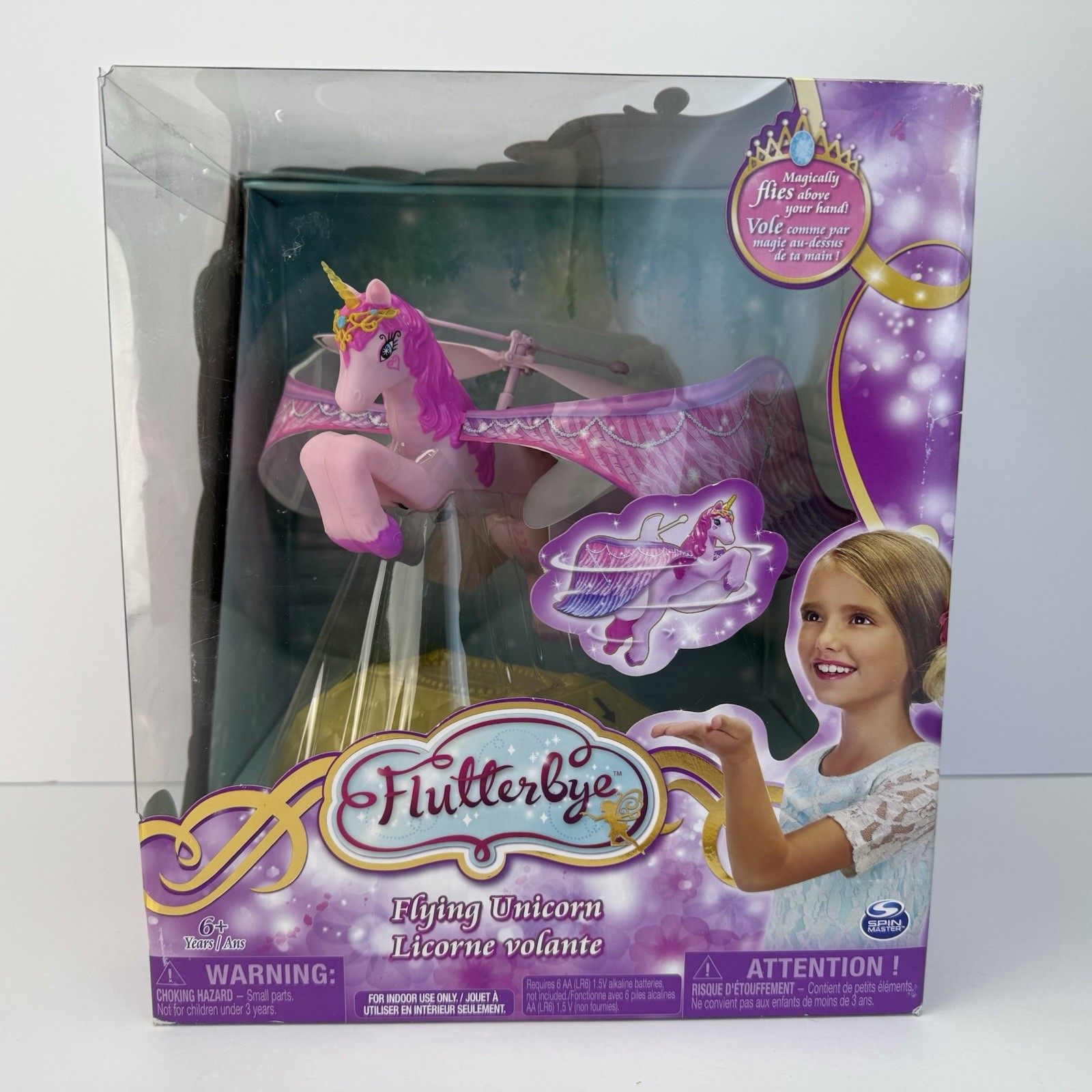 Flutterbye Flying Unicorn By Spin Master * Interactive Toy New In Box - Ages 6+