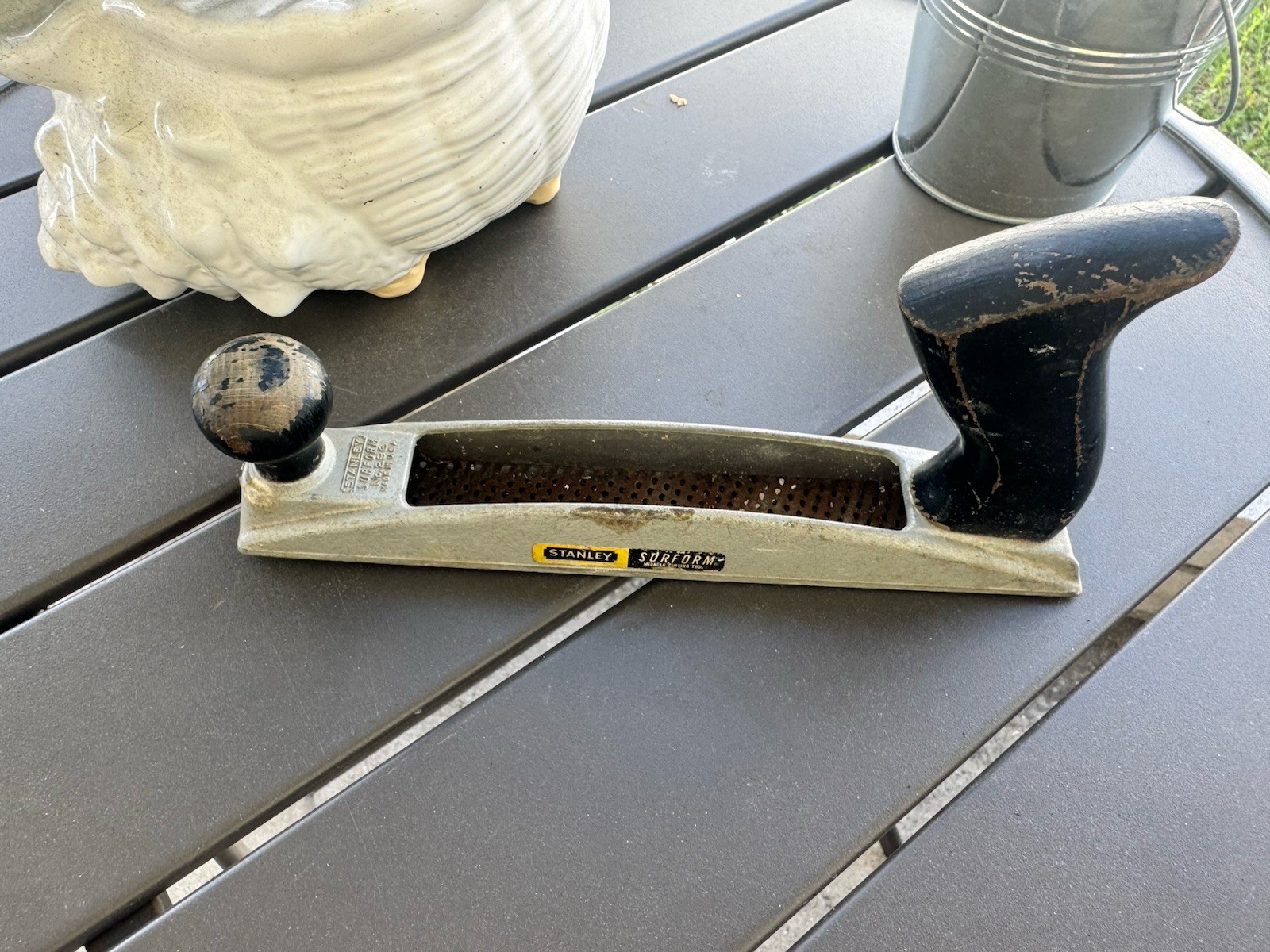 Vintage Stanley Surform No. 296 Plane Sander/  10" USA Rasp Wood File