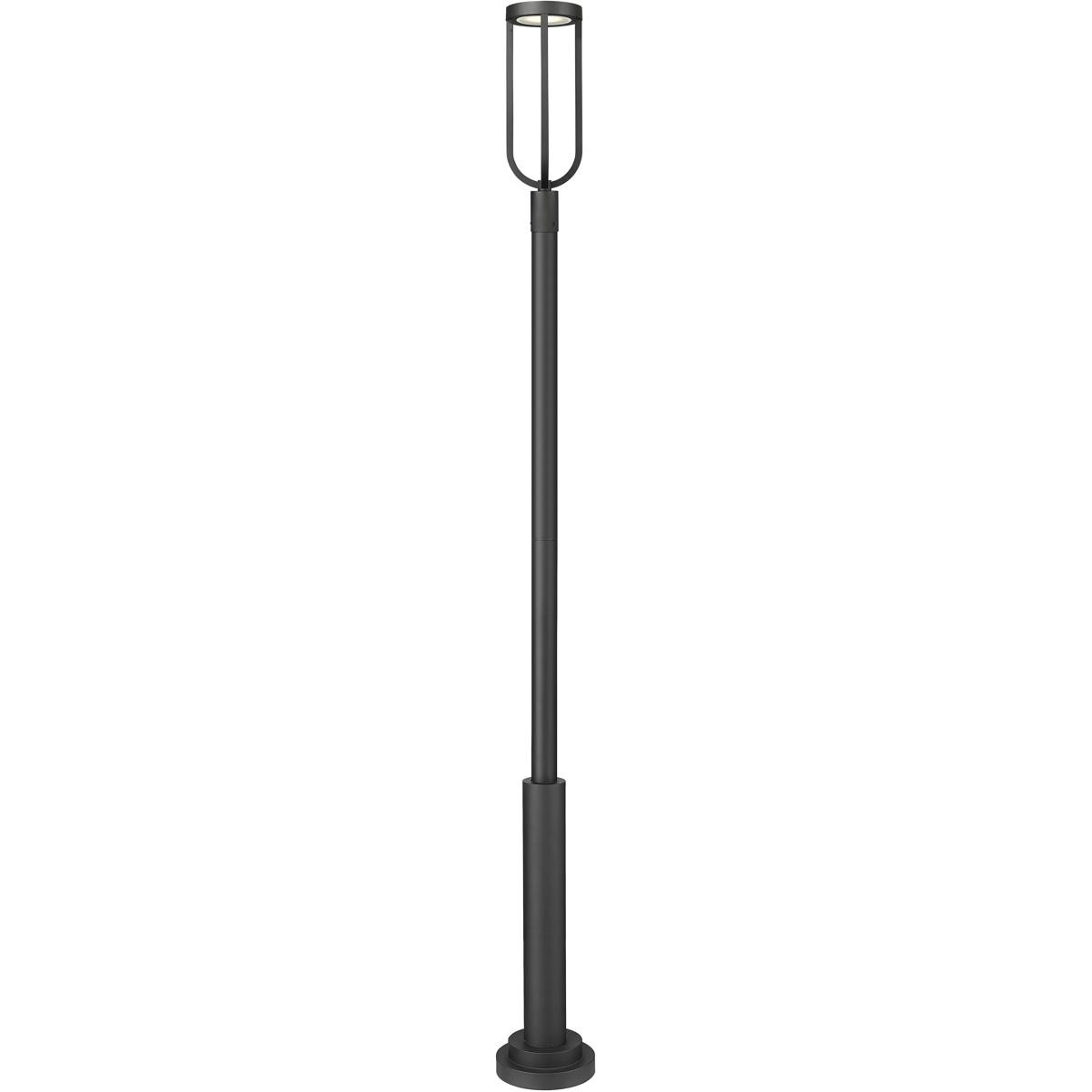 Z-Lite 5005PHB-5010P-BK-LED Leland Post Light or Accessories Sand Black