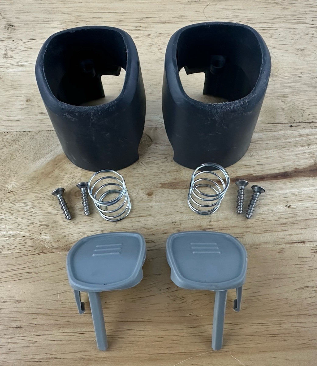 UPPAbaby Vista 2015 To 2019 Stroller Front Wheel Lock Button Caps & Springs