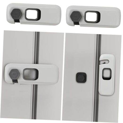 2Pack Child Proof Refrigerator Lock,Fridge Locks for Kids with Sticky 2 Pack