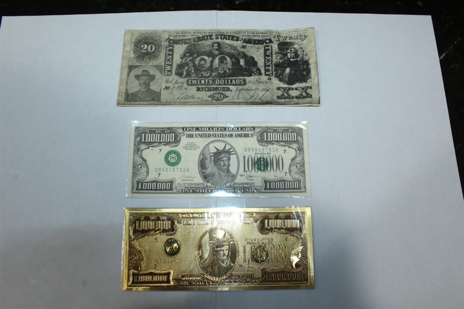 Novelty Bills Non-Negotiable For Entertainment Educational Purposes Lot of 3