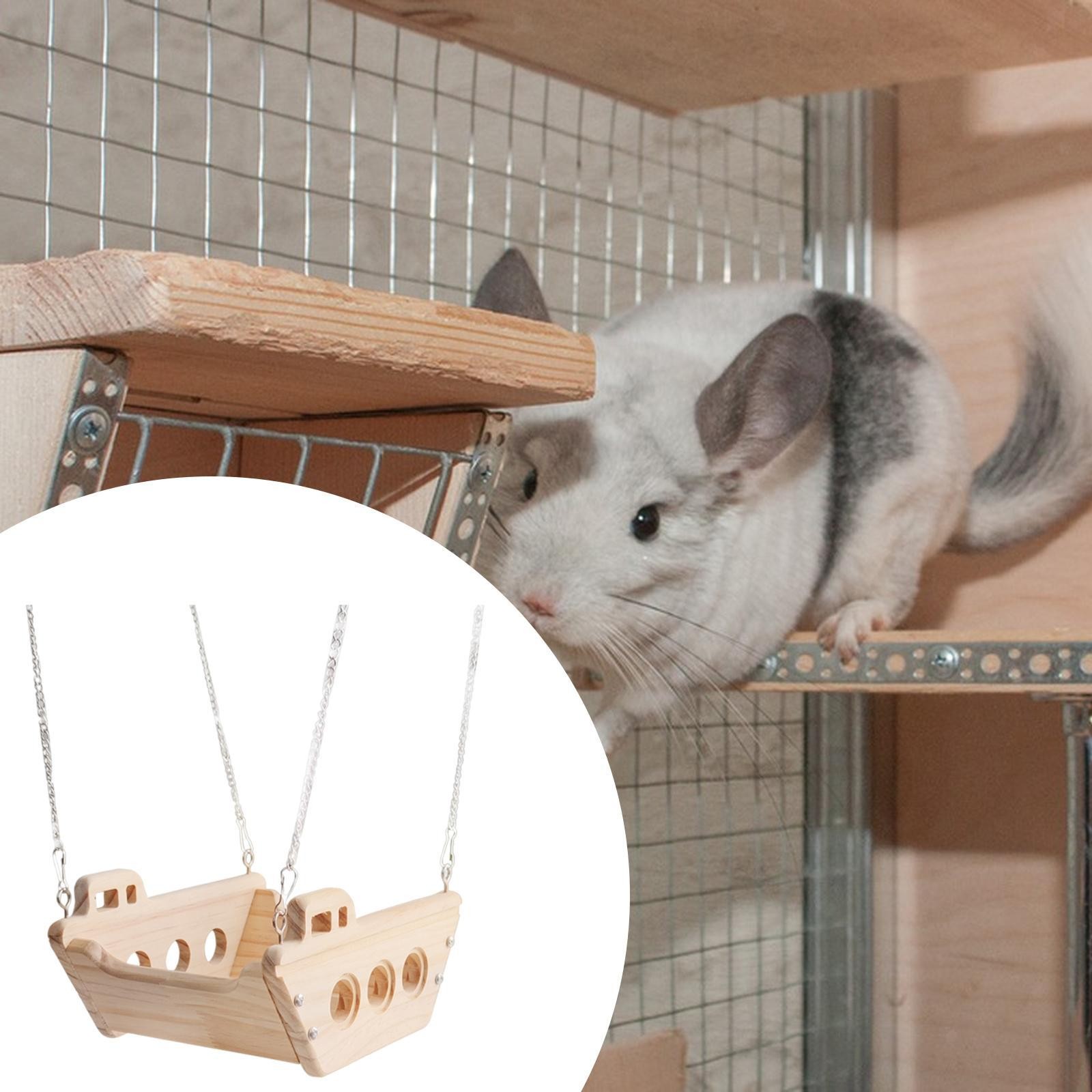 Small Hammock Hanging Rat Bed Basket Hideout Guinea Pig Sleeping for Parrot