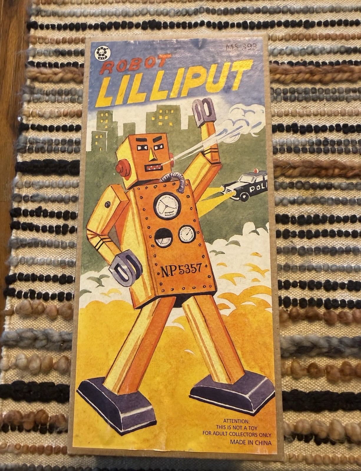Schylling Robot Lilliput NP 5357 Tin Wind Up Walking Robot NIB