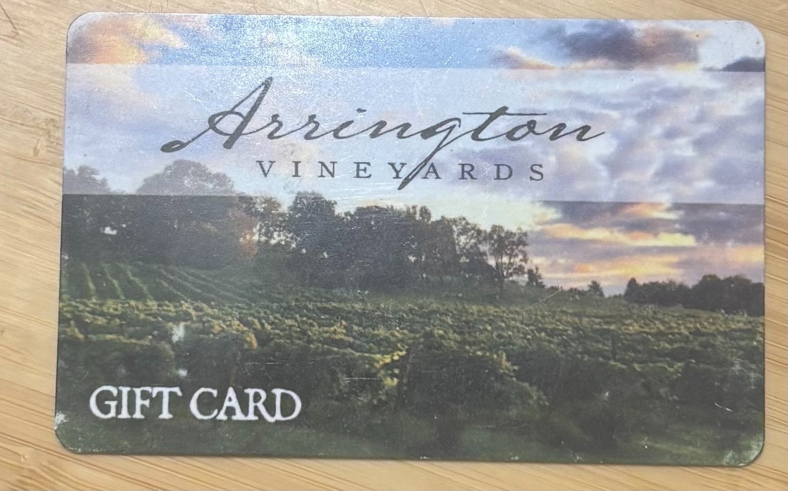 Arrington Vineyards Gift Card $100 value!