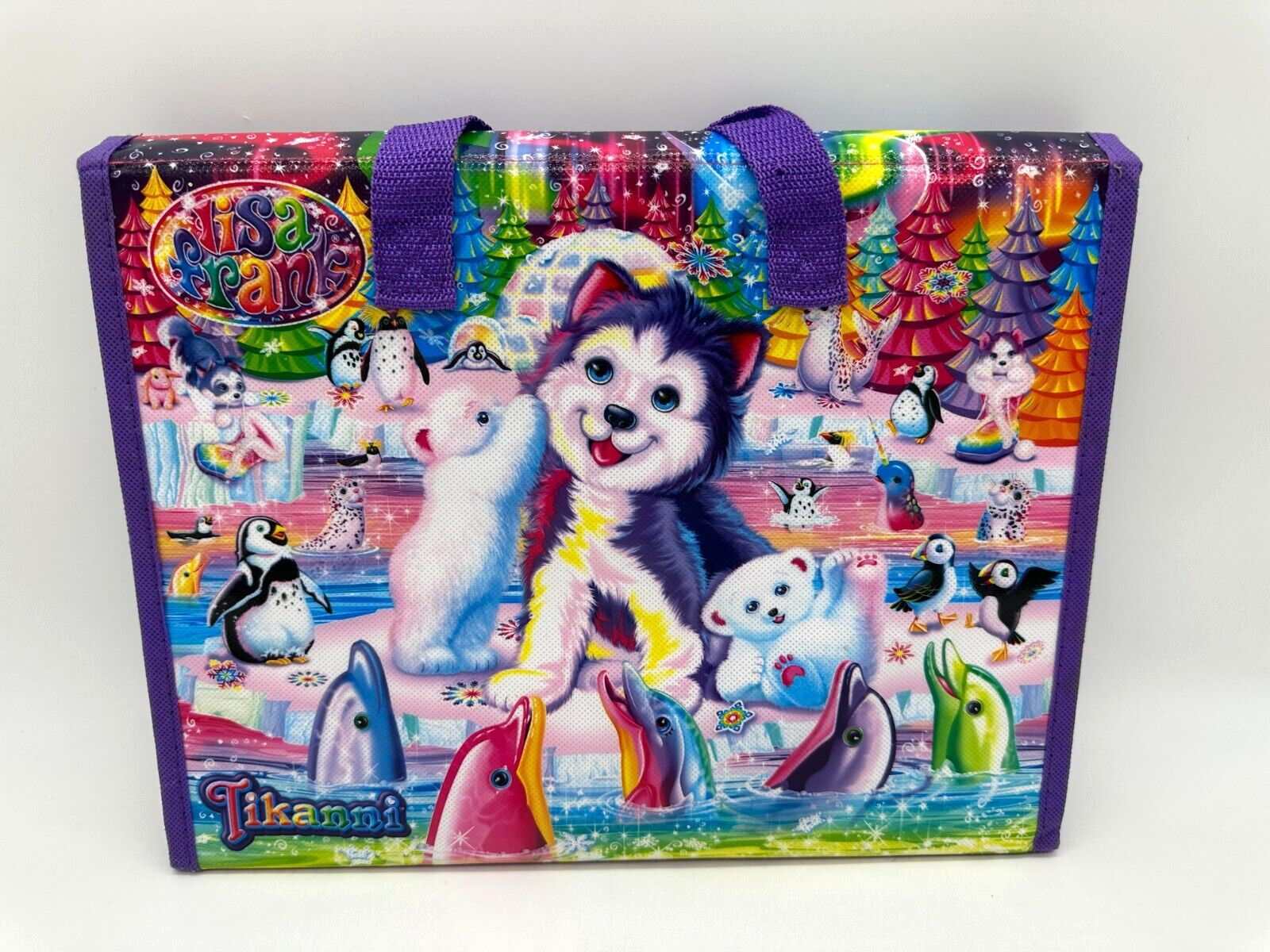 Lisa Frank Art Case Tikanni 2020 Trifold Portfolio On the Go Storage