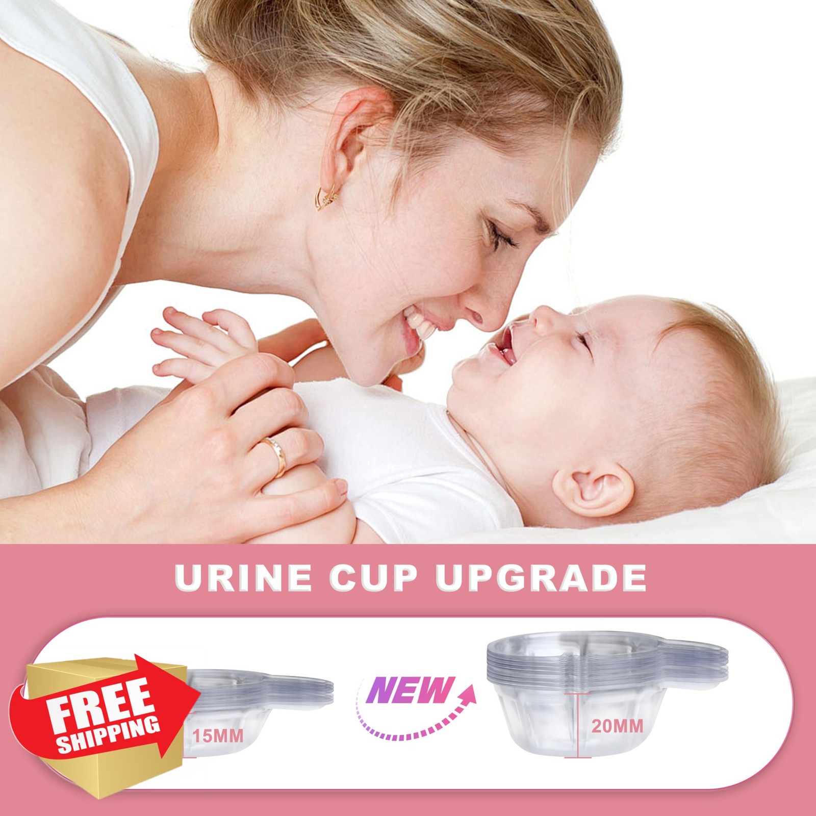 Pregnancy Test Strips w/ Cups, 40ct hCG Rapid Home Detection