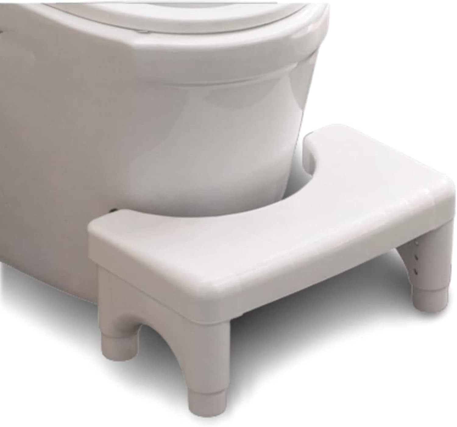 Adjustable Height Potty Step Stool Adults Non-Slip Bathroom Squat Aid Removable