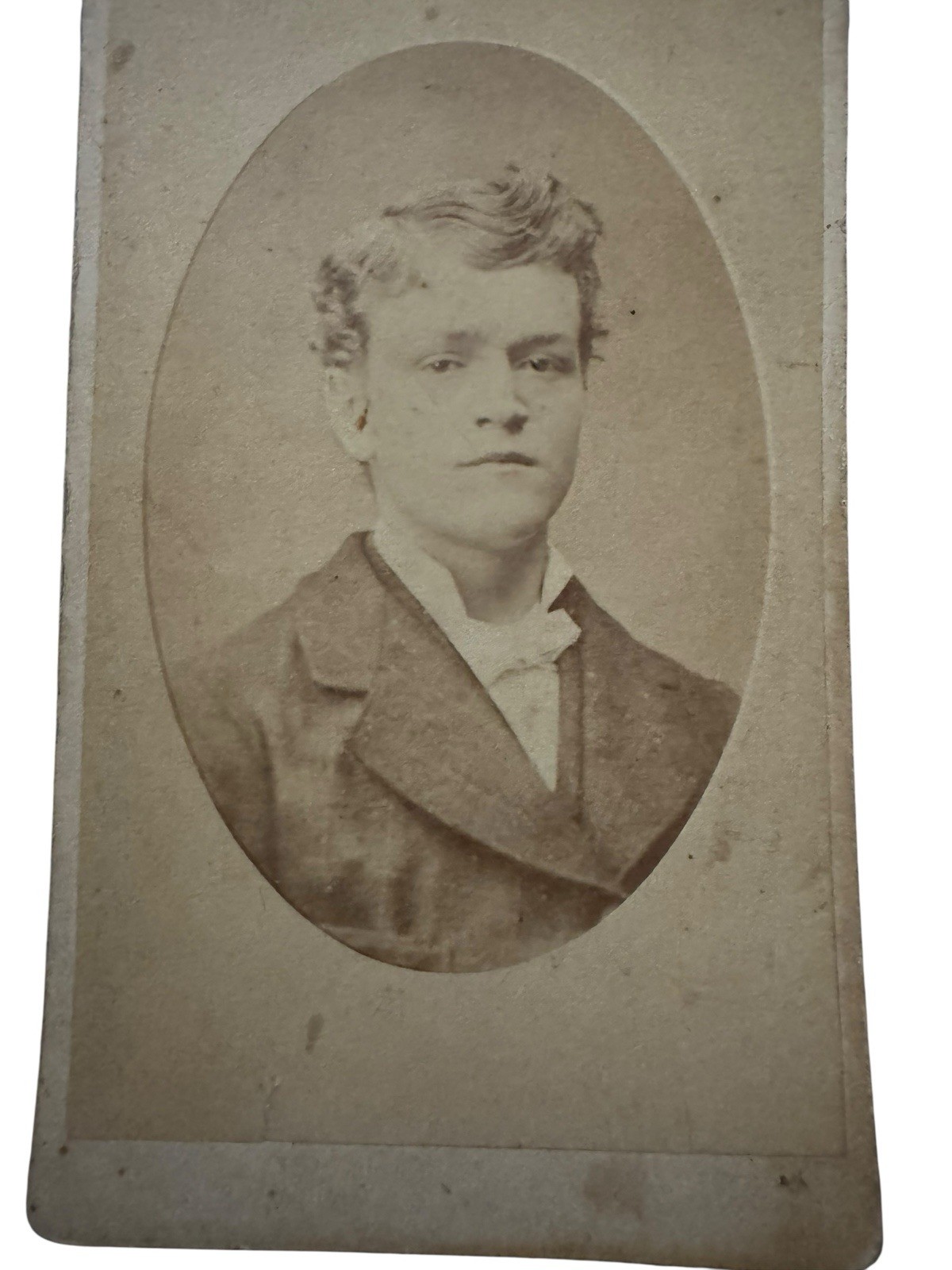 Antique CDV, Handsome Young Man, Marshalltown Iowa US, Carte De Vista
