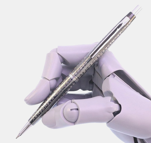 PILOT Ballpoint Pen Heart Sutra Sterling Silver Knock Type Writing Tool