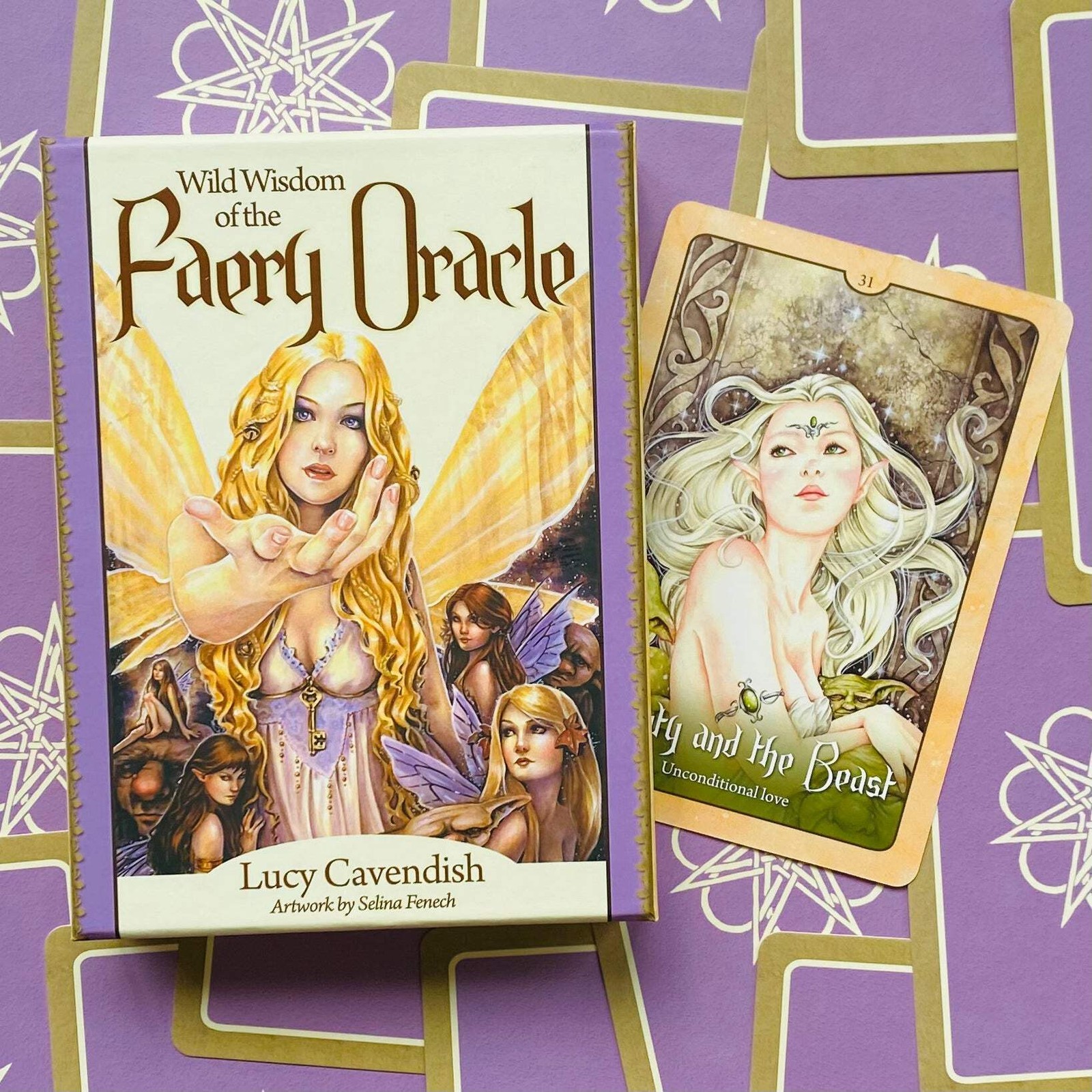 Wild Wisdom Of The Faery Oracle Deck Cards Divination Blue Angel New