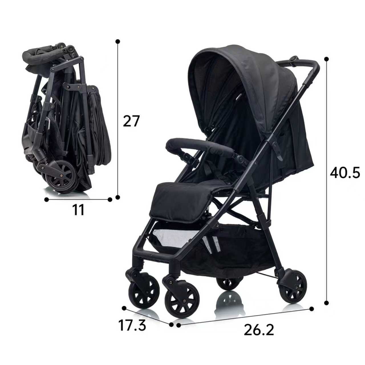 Baby Stroller,Ultra-Lightweight One-Hand Fold Stroller (6 Months-3 Years)