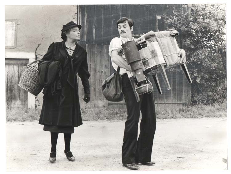 Original Photo of Simone Signoret and Alain Delon ( BZQ )