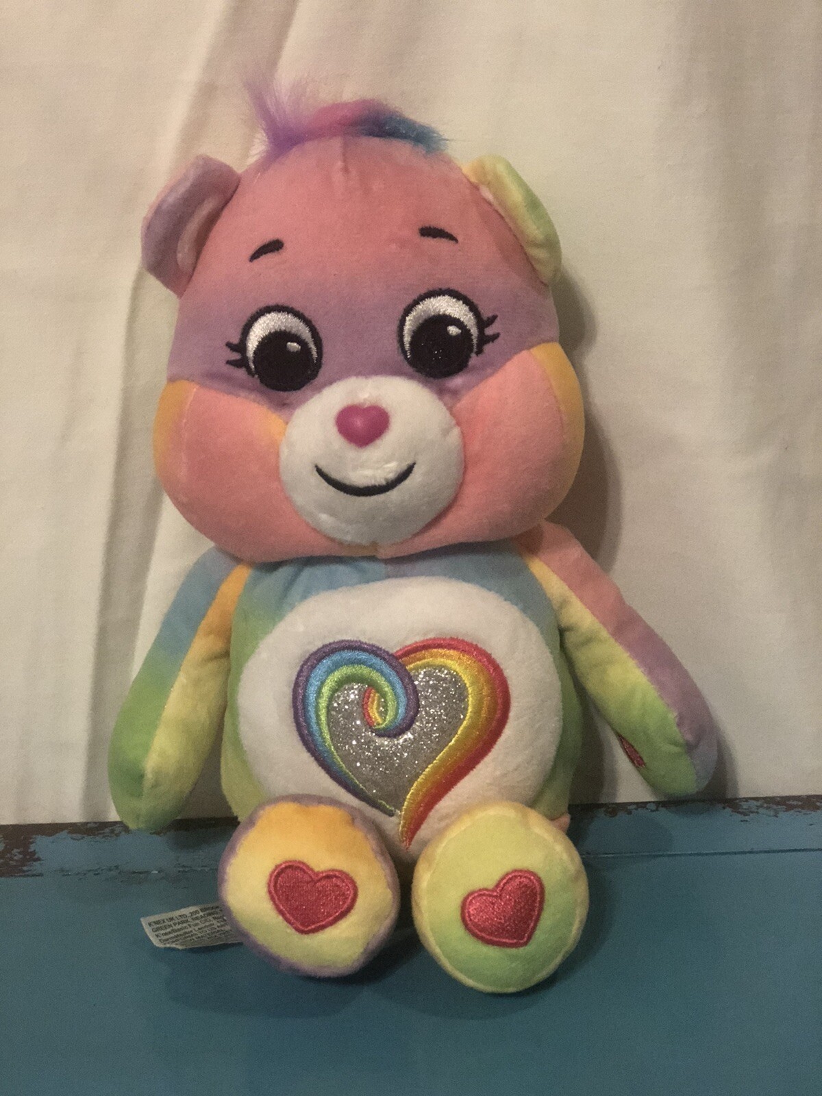 Care Bears Togetherness Bear Plush Toy with Care Coin - Multicolor (22077)