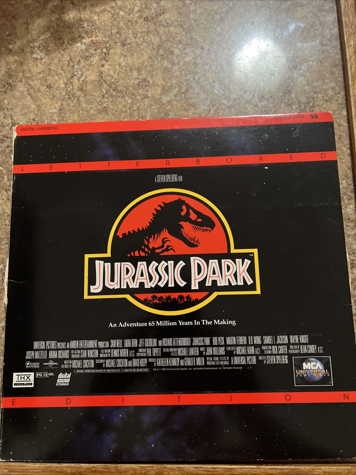 Jurassic Park Laserdisc 1994 McA/Universal, Letterboxed Edition