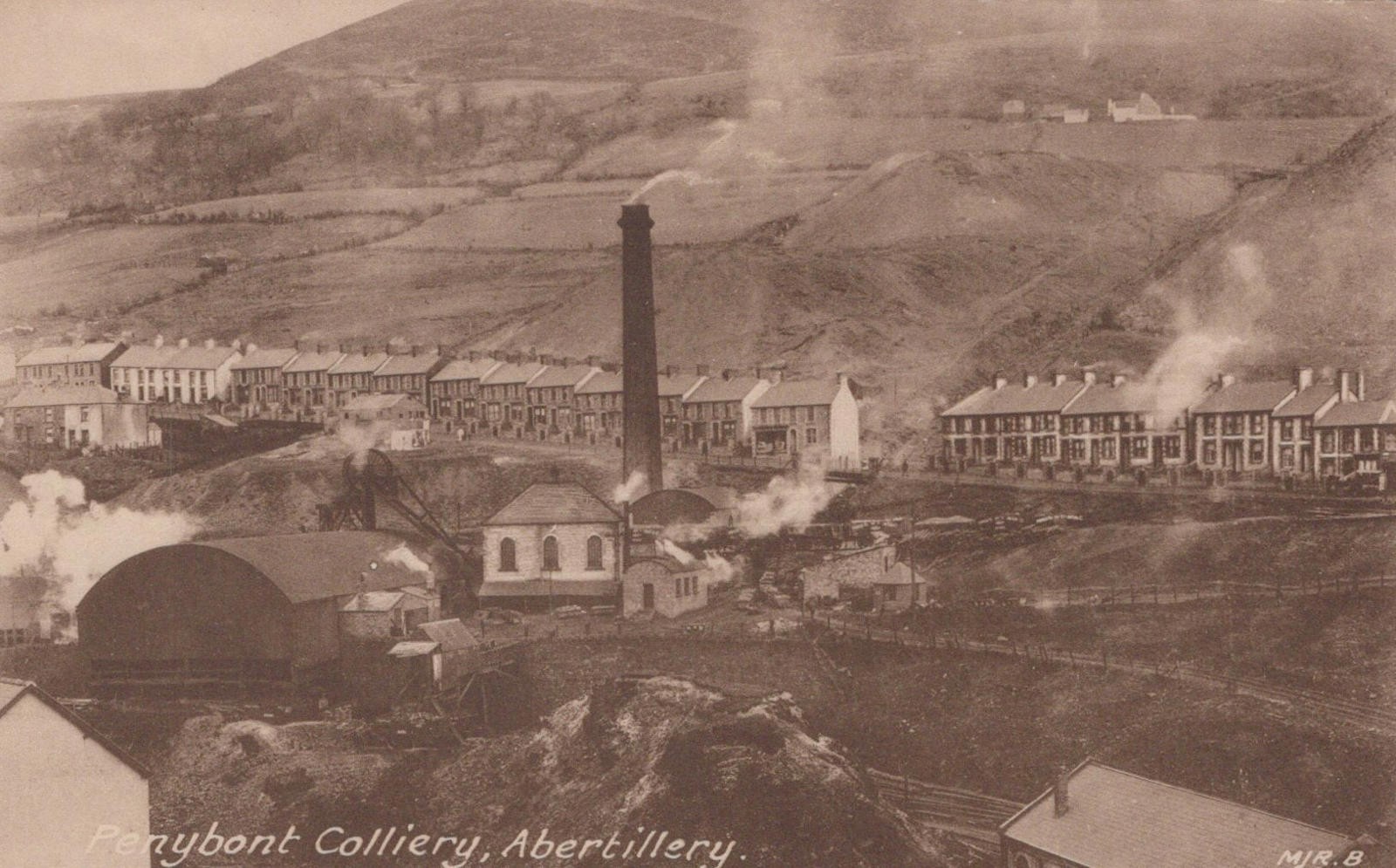 Wales Postcard - Penybont Colliery, Abertillery  VT554
