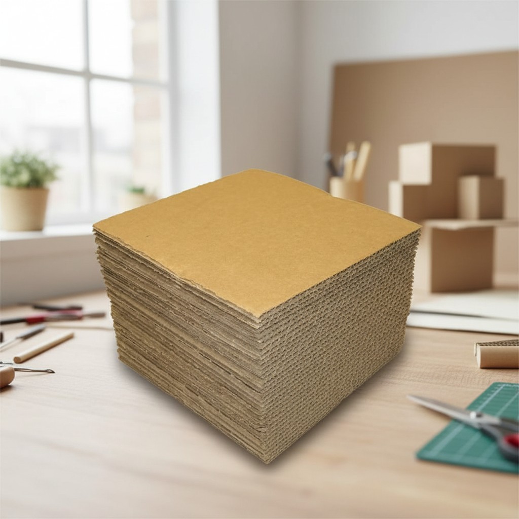 50 Durable Kraft Brown LP Record Pads - 12 7/16" Extra Protection for Shipping