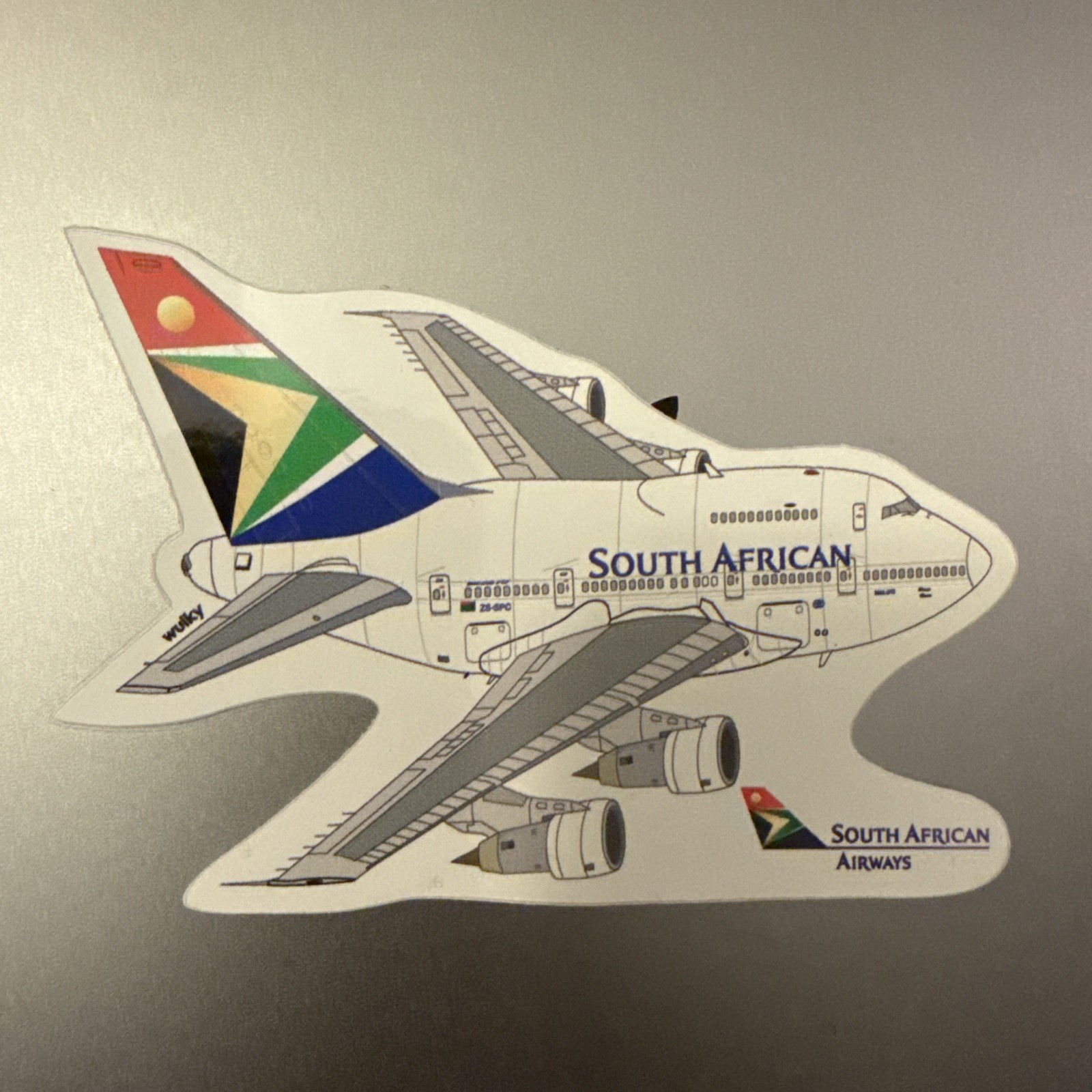 B747 SP SAA Decal 3x5 Inches Vinyl