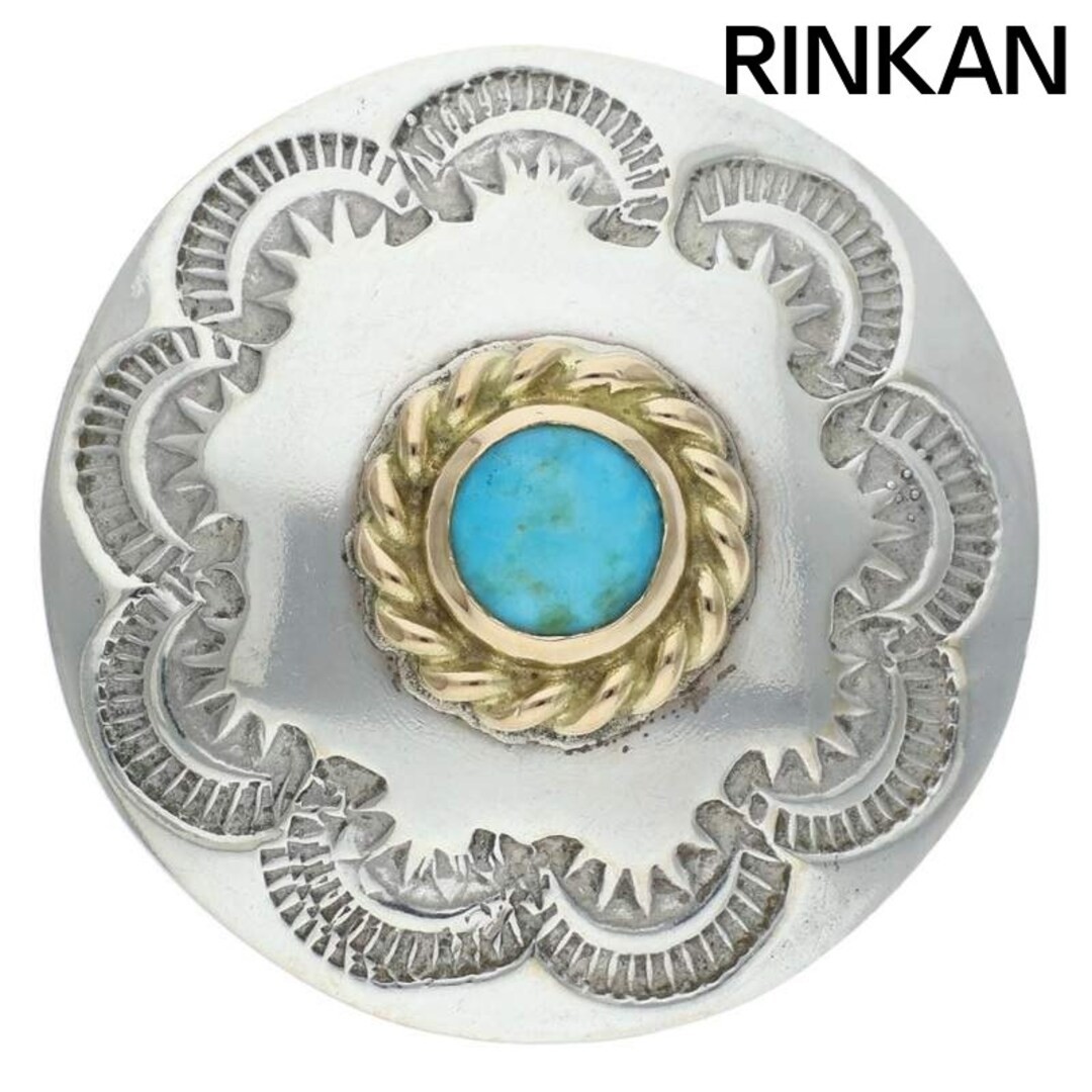 Gorrows gold rope with turquoise stamp concho mens Used 755fe236be0d1190dd4933ea