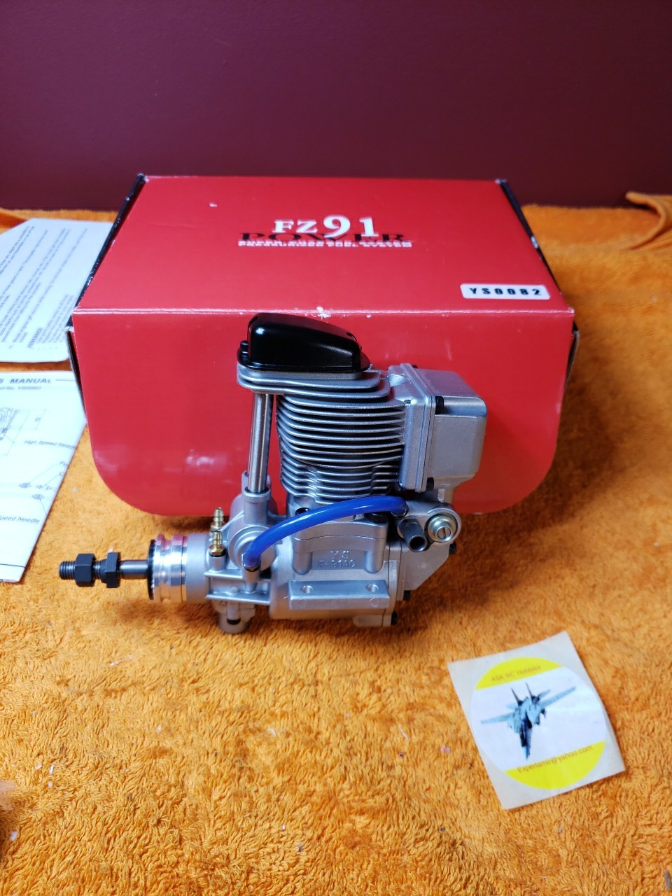 YS Engine- YS FZ 91 AC  four stroke motor - New! Part no YS0082