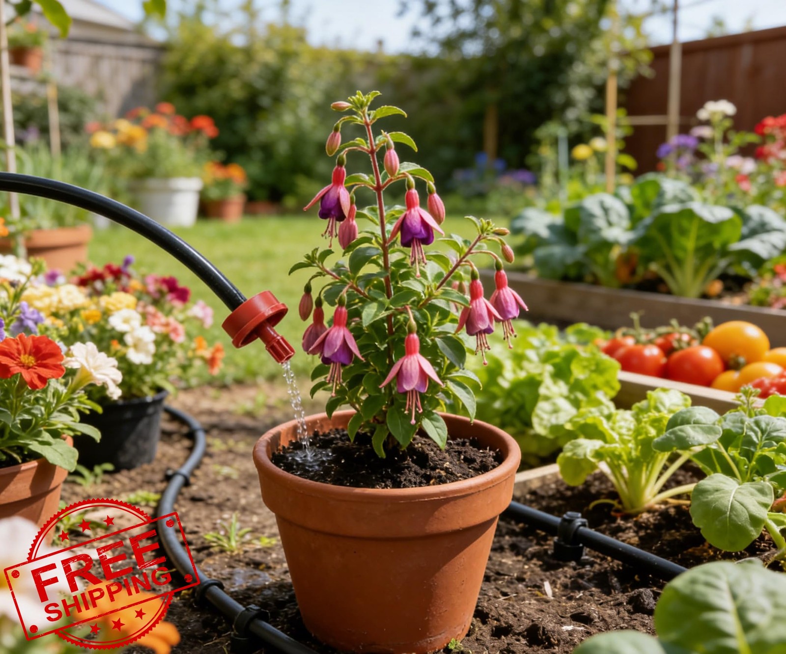 25pk 2 GPH Pressure Compensating Drippers Drip Irrigation Emitters