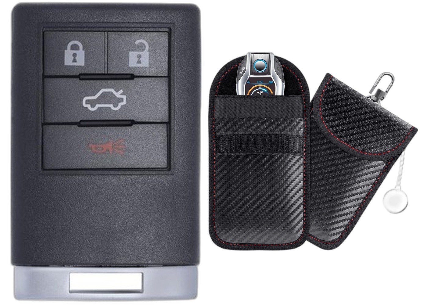 Replacement Key Fob Remote 2008 Cadillac DTS FCC: OUC6000066 MPN: w/Case