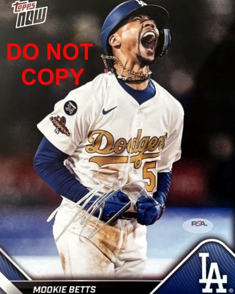 Mookie Betts LOS ANGELES DODGERS Signed Autographed REPRINT 8x10 Photo RP 3