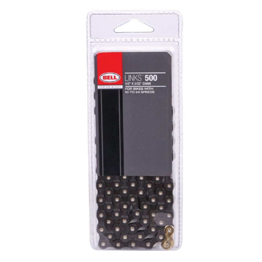 Bell Sports Links 500 Steel Multi-Speed Bike Chain Black (Pack of 2)