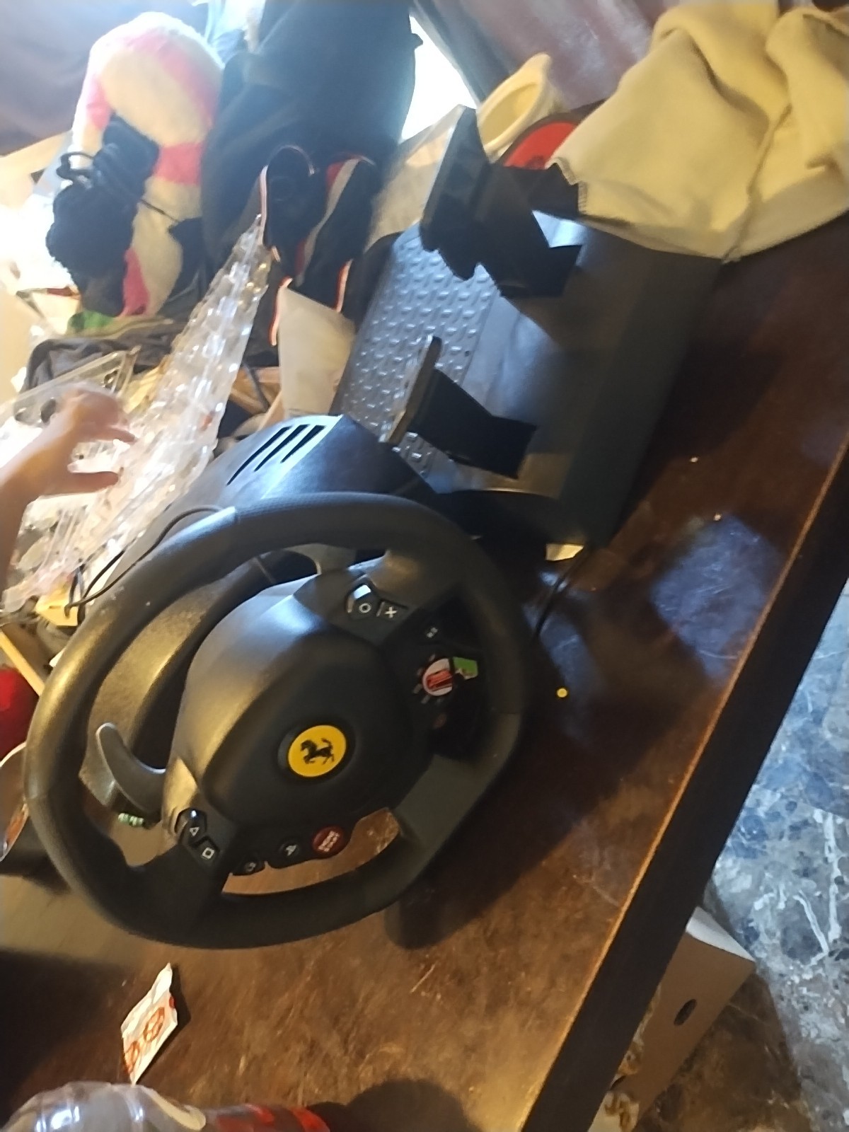 Wheel And Shifter And Petals And A Stand And 18speed Shifter Tp Play ATS