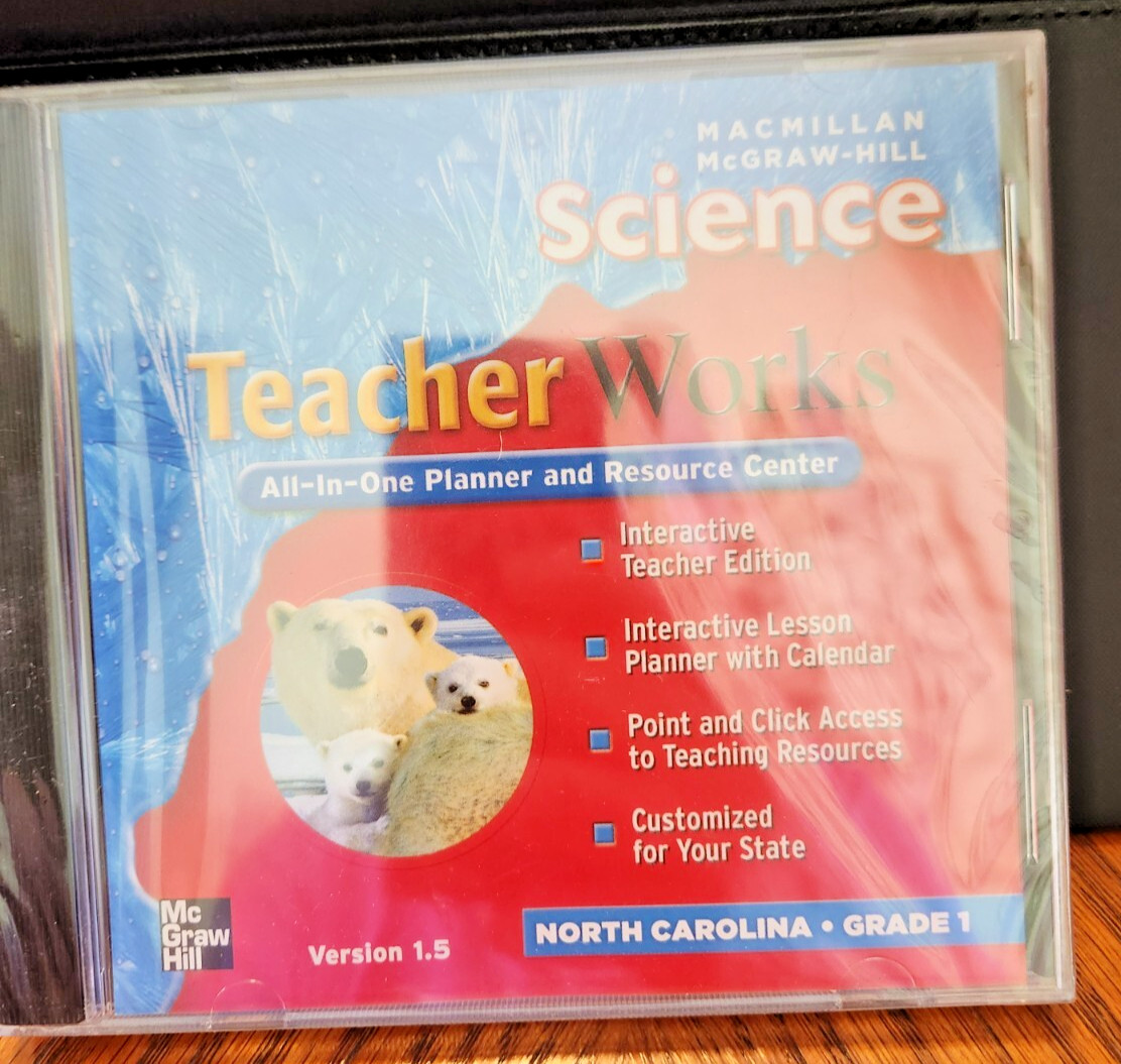 Macmillan/McGraw-Hill Science Teacher Works Grade 1 CD Lesson Planner NC new
