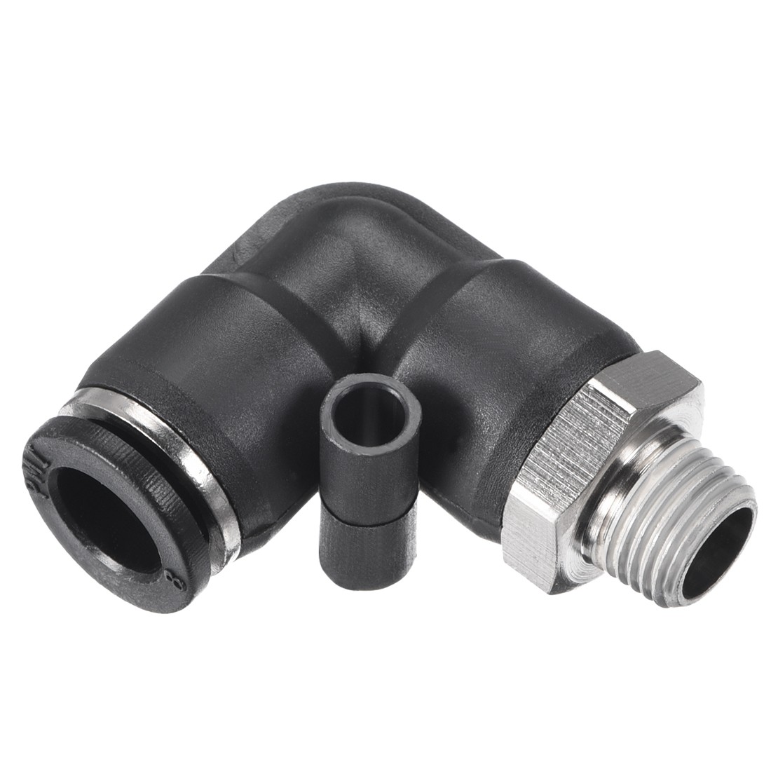 PL8-01 Push to Connect Tube Fitting, 5/16" Tube OD x 1/8" G Thread 10pcs
