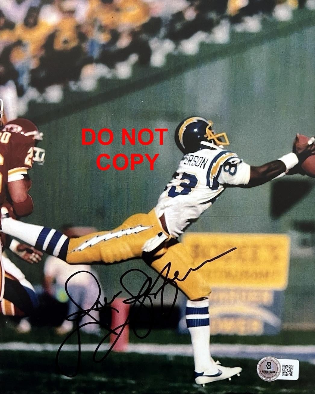 John Jefferson SAN DIEGO CHARGERS Signed Autographed REPRINT 8x10 Photo RP