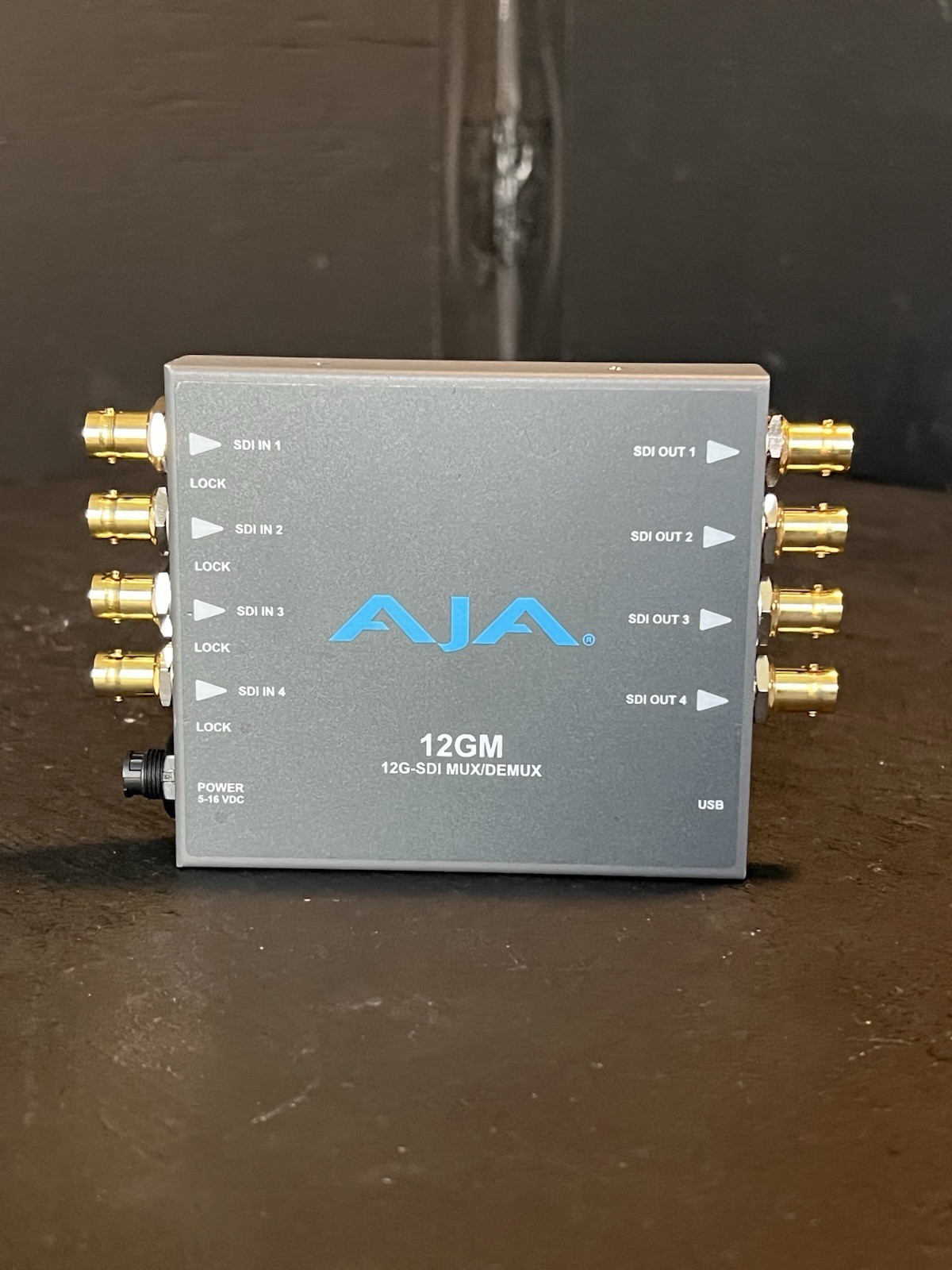 AJA 12GM 12G-SDI to/from Quad 3G-SDI Mux/Demux 4K/UltraHD Converter