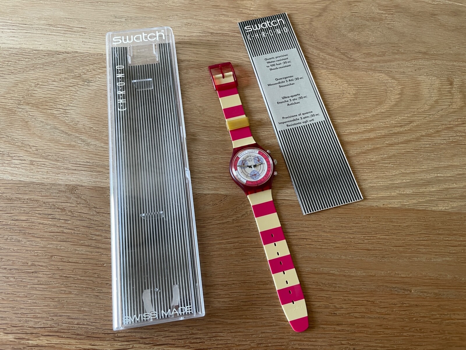 Swatch Navy Berry Chrono Wrist Watch - Swiss Quartz - Watches Collectors