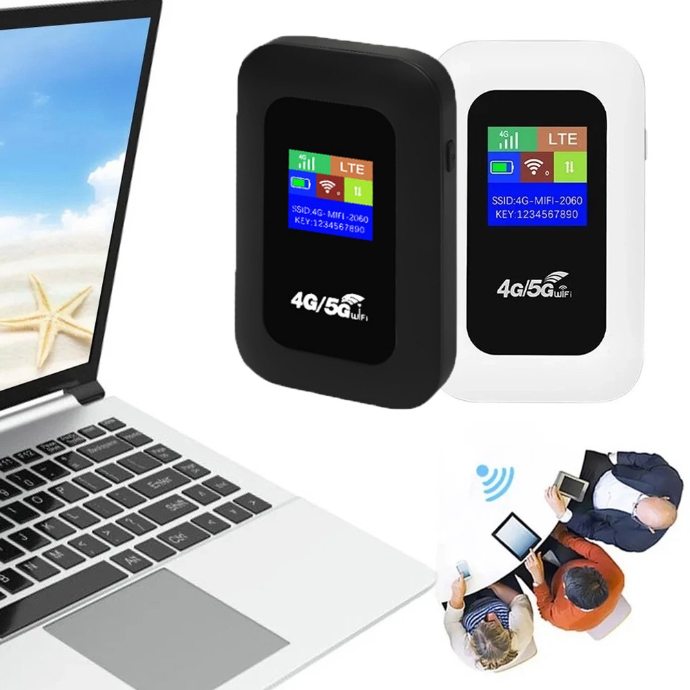 Mobile Wireless WiFi Router Broadband MiFi Portable LCD Hotspot LTE Unlocked ☾