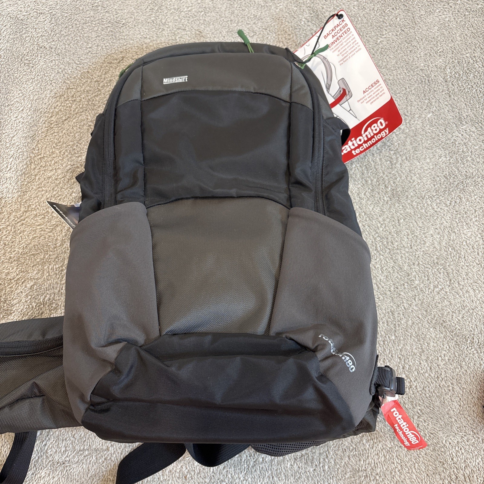 MindShiftGear Rotation 180 Travel Away Backpack Camera Bag 22L Charcoal Dark