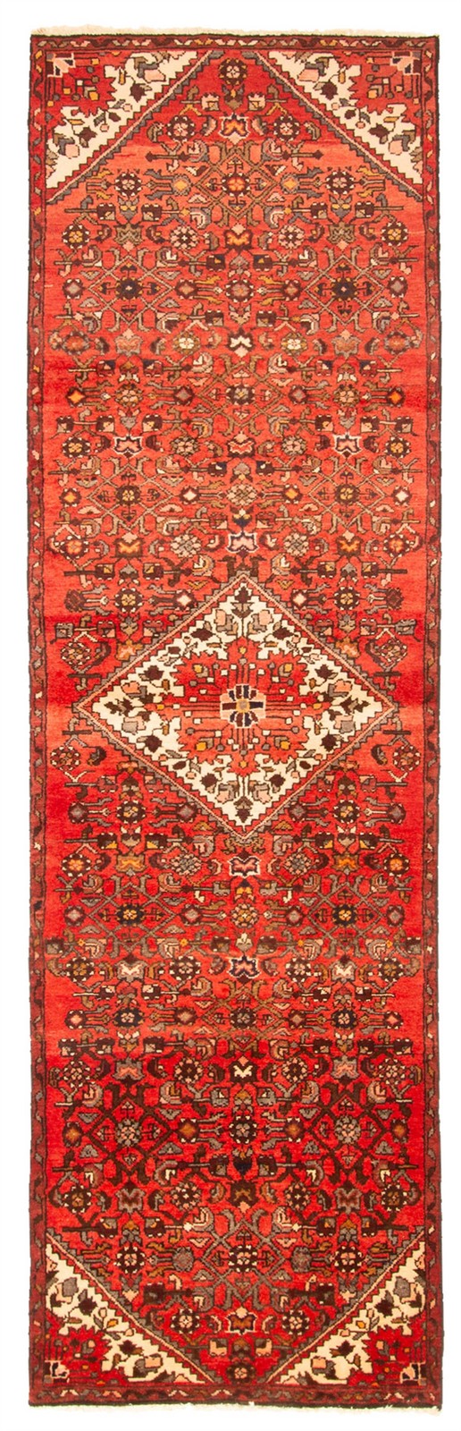 Vintage Hand-knotted Runner Rug 2'9" x 9'8" Traditional Oriental Wool Carpet