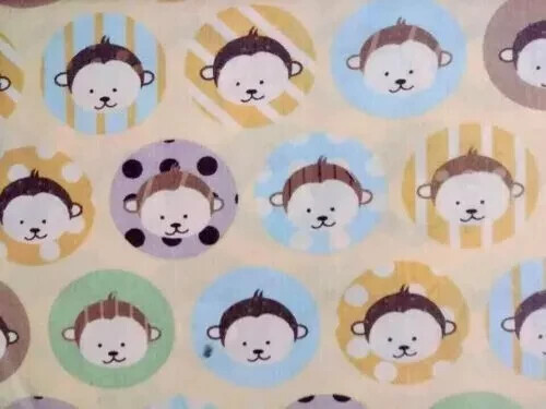 jungle monkey animal fun fabric length piece 20 x 15 inch 1pc