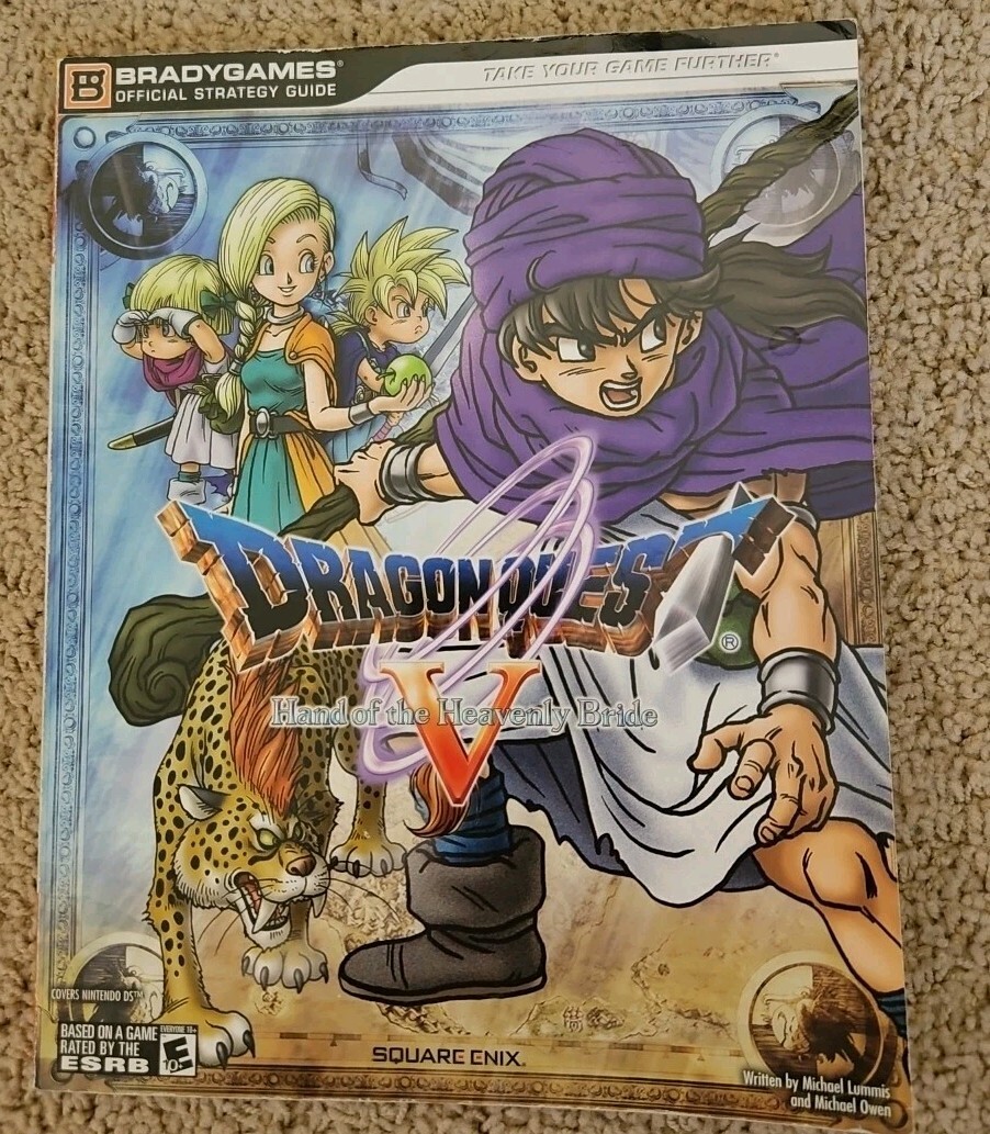 Dragon Quest V 5 Brady Games Official Strategy Guide Square Enix - Rare