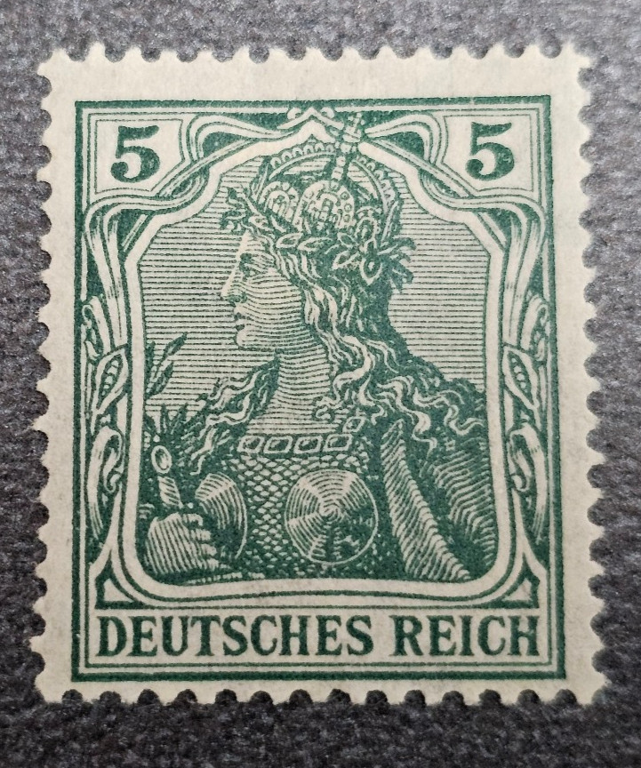 Stamp Germany Deutsches Reich Germania 5 Pfennig 1915 Mi. Nr. 85 [🇩🇪39461-14]
