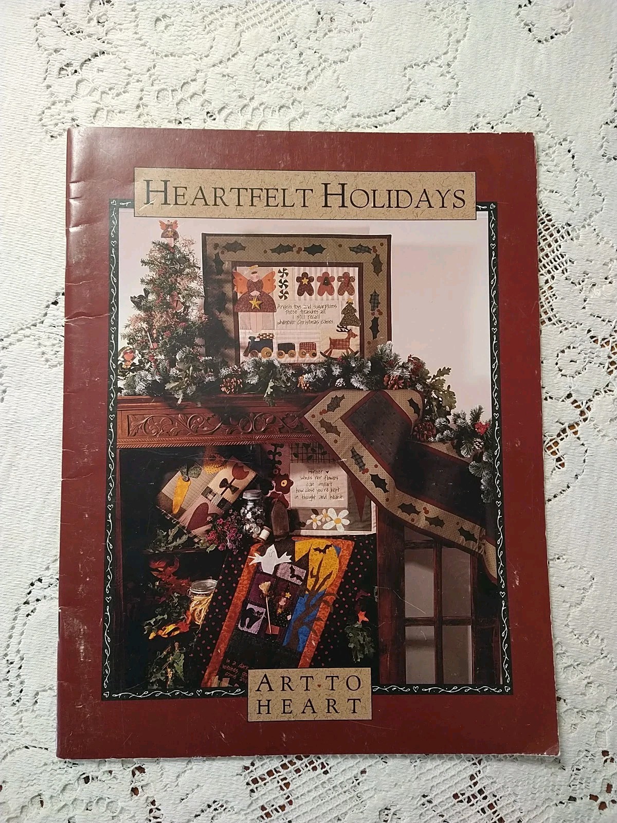 Heartfelt Holidays Art to Heart Sewing Pattern Felt Needlework Book 1995