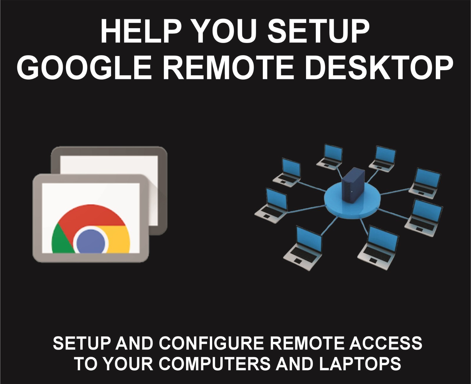I will Help You Setup And Configure Google Remote Desktop For your Computers