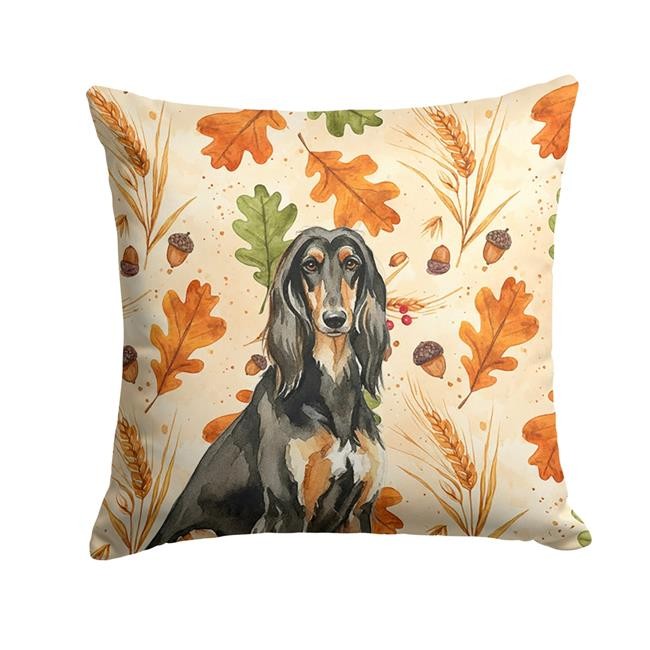 Carolines Treasures WDK7665PW1414 14 x 14 in. Black & Tan Afghan Hound Heirlo...