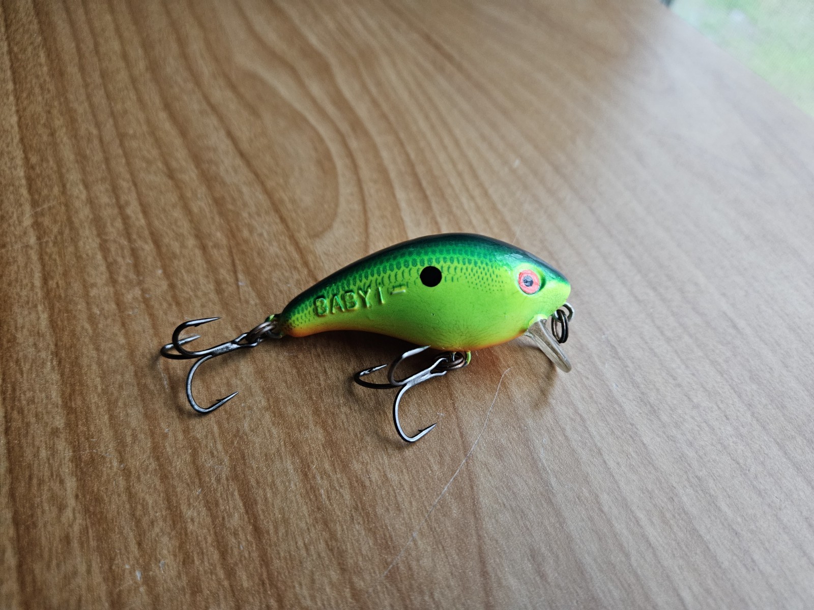 Mann’s Baby 1- Minus Crankbait, Double Stamped Solid Stripe - Green Chartreuse 