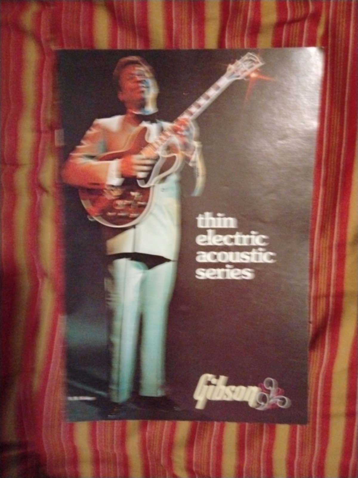 1975 Original Gibson Thin Electric Acoustic Series- 8 page Brochure-MINT BB King