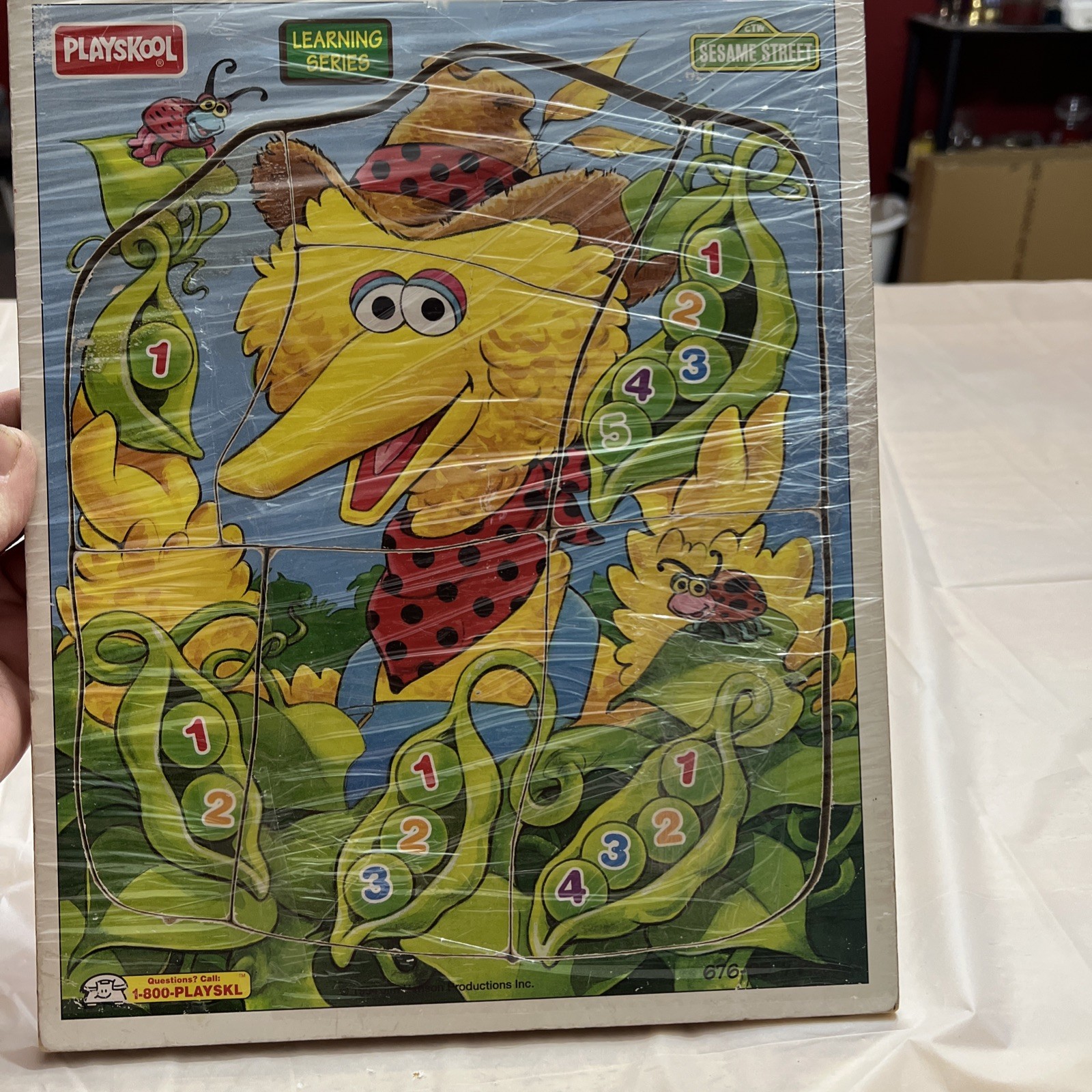 1994 Muppets Playskool Puzzle Sesame Street Big Bird Learning Series 7 Pcs