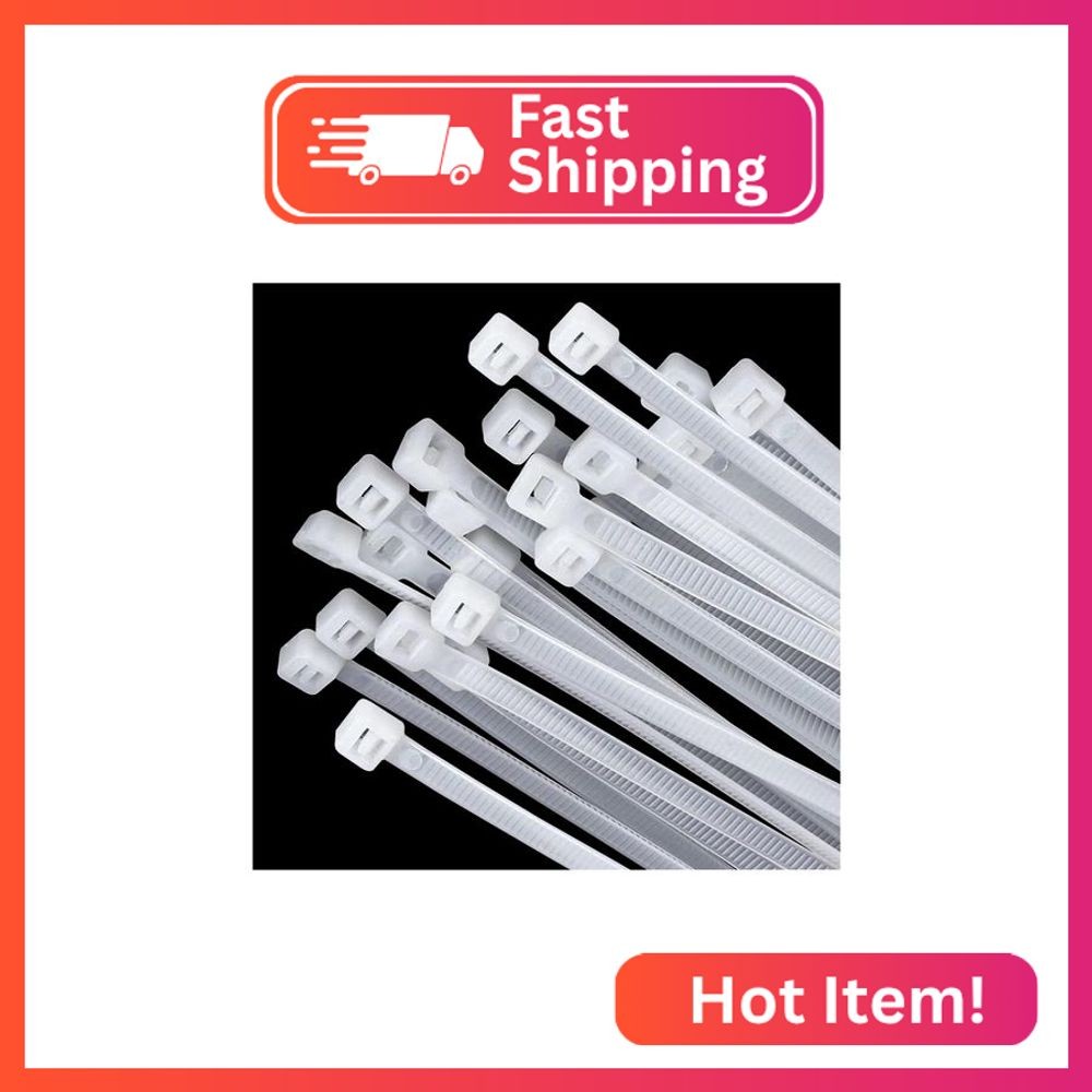 Large zip ties 20 inch white zip ties for outdoor use 100 pcs long cable ties bi