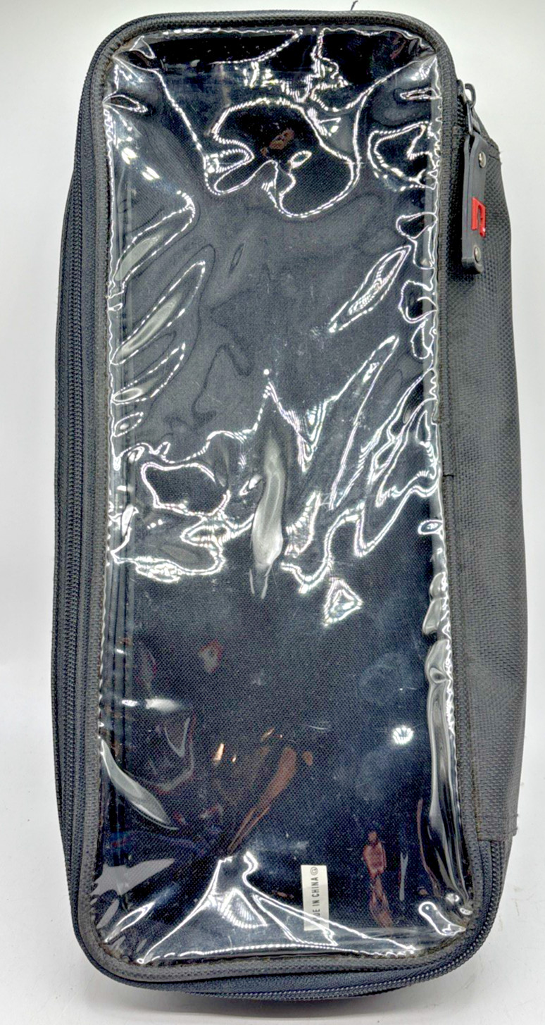 Vintage Michael Jordan Black Zippered Travel Toiletry Pouch Bag 14 x 6 x 2